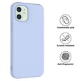 thumbnail image 4 of iPhone 12 Mini Case, Takfox Apple iPhone 12 Mini Basic Case [Frosted] Shockproof Case Liquid Silicone Gel Rubber Soft TPU Anti-slip Bumper Thin Matte Slim Phone Case Covers For iPhone 12 Mini, Purple, 4 of 7
