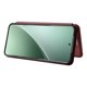 thumbnail image 3 of For Xiaomi 15 Pro Case Carbon Fiber Texture Drop-Proof PU Leather Phone Cover - Green, 3 of 5