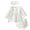 White, variant on WIBACKER Newborn Baby Girls Long Sleeve Outfits Ruffle Eyelet Dress Top Bloomers Shorts Headband Set Summer Clothes