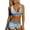 Z02 Blue, variant on Conairie Bikini Sets For Women High Waisted Swimsuit Two Piece Floral Print Stretch Tummy Control Halter Bathing Suit Loose Beach Comfortable Swimwear Pink L