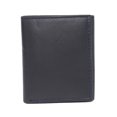 thumbnail image 5 of MARSHAL Genuine Leather Kids Slim Compact ID and Coin Pocket Trifold Boys Wallet Black Navy Blue, 5 of 8
