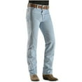 thumbnail image 2 of Wrangler Men's 936 Cowboy Cut Slim Fit Prewashed Jeans Bleach Indigo 28W x 34L  US, 2 of 2