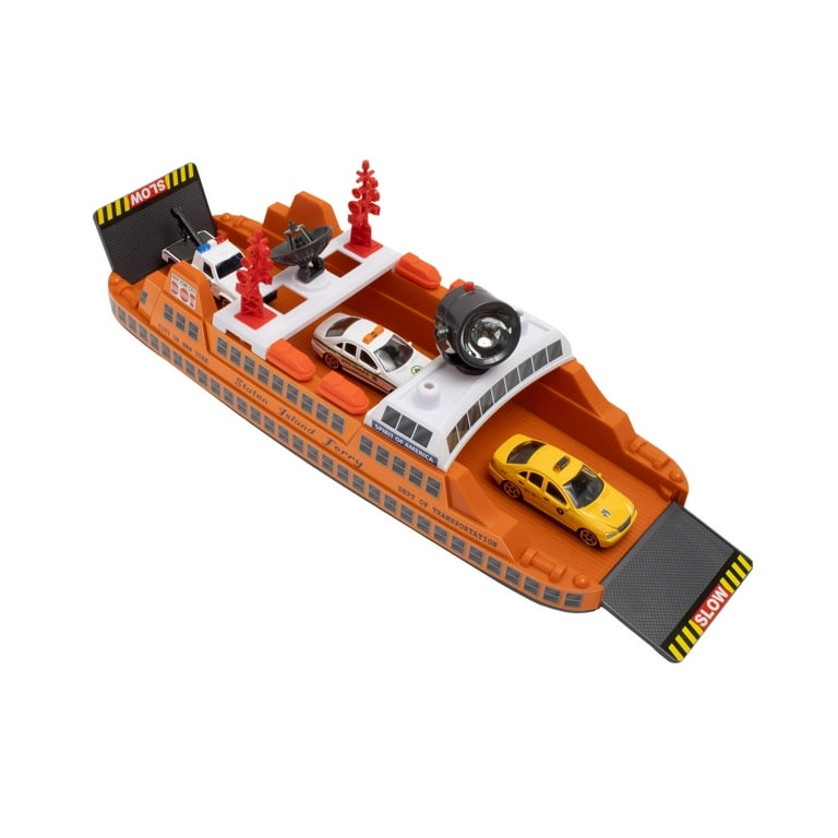 Daron Action City Staten Island Ferry Ship Boat Toy with 3 NYC