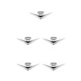 thumbnail image 2 of Transemion Car Sticker Emblem Easy Installation And Cool Style Easy To Install Zinc Alloy Accessories For Car V8 Badge Decal V6：Silver 5Set, 2 of 6