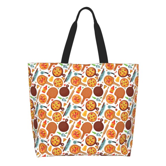 Xecao Hot Fresh Pizza for Tote Bag for Women, Tote Shoulder Bag with a littlw pocket and Handbag for Travel, Work