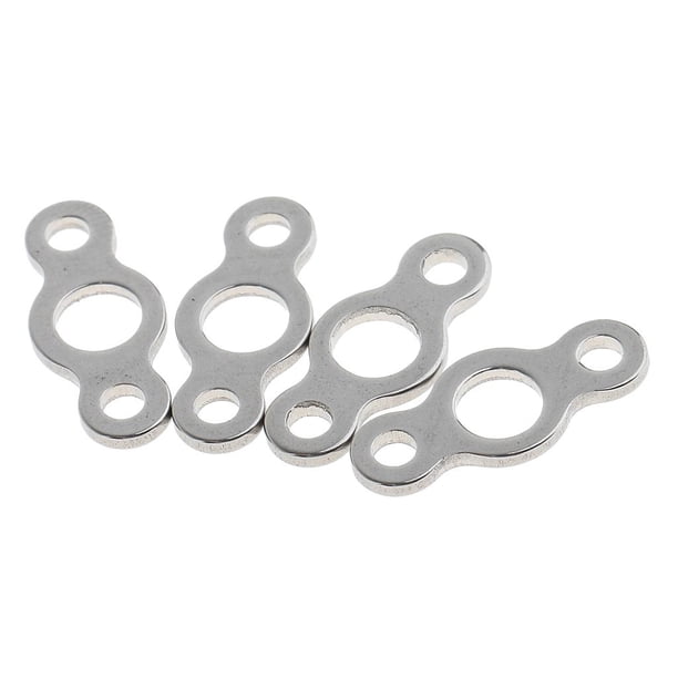 20 unids/set Anillo de pesca de acero inoxidable Cola Anillo de la pesca 3 agujeros