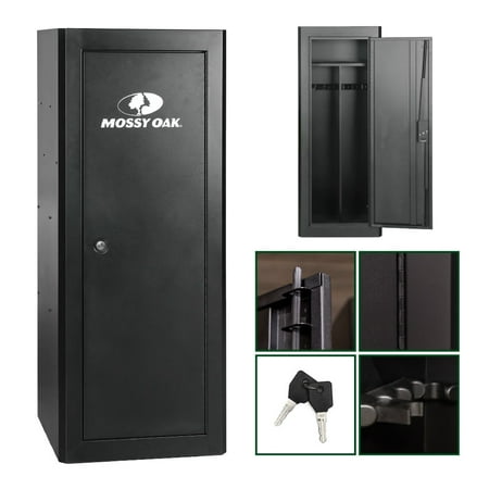 Mossy Oak 18 Gun Security Cabinet 21 in x 18 in x 55 in Rifle Key Lock Black New