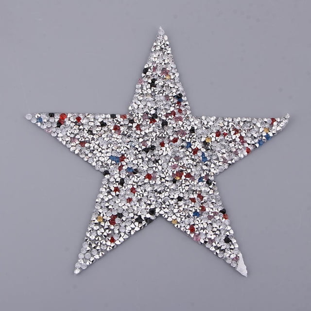 de Lentejuelas de de de Imitación de Rayo Accesorios Decorativos Etiqueta para Apliques,4 de Elegir 14cm estrellas de perfecl Pegatinas parches de lentejuelas