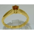 thumbnail image 3 of LBG British Made 18k Yellow Gold Natural Citrine Womens Engagement Ring - 33 size options - Size 7, 3 of 7