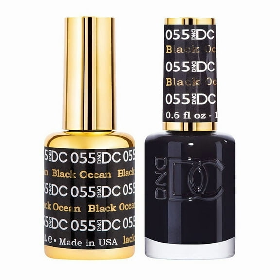 DND DC Pure Gel Polish Set #55 Black Ocean, 0.5 fl oz