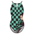 thumbnail image 4 of Demon Slayer Women's One-piece Swimsuit Bathing Suits High Neck Tummy Control Swimwear Swim Suit XL, 4 of 7