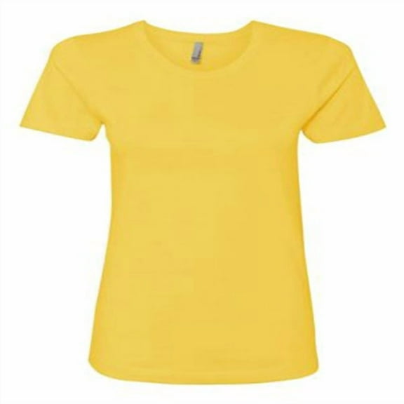 Next Level Women's The Boyfriend Tee (3900) Vibrant Yellow, XS