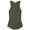 Green - dustyolive, variant on Bar III Womens Ribbed Tank Top (White, L)