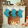 thumbnail image 7 of Coolnut 1PCS Christmas Stocking Mermaid Scale Xmas Stockings Decoration for Family Holiday Party Ornaments Decor Fireplace, 17.7 x 12 Inch, 7 of 7