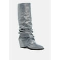 thumbnail image 2 of Capella Fold-Over Slouchy Denim Boot, 2 of 10
