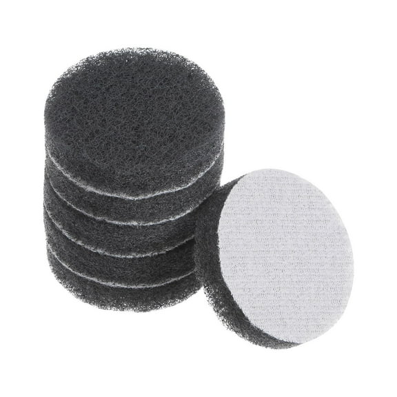 6 Packs Drill Power Brush 2 inch Tile Scrubber Scouring Pads 800-1000 Grit for Household Cleaning