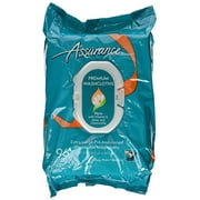 Assurance Premium Extra Large Pre-moistened Disposable Washcloths Easy Press-open Lid 96ct (2 Packs 192ct Total)