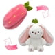 thumbnail image 1 of Peluche YOUBLEK con forma de conejo, fresa, reversible, 18 cm, 1 of 6