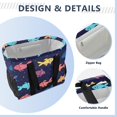 thumbnail image 4 of Large Hand-Held Storage Bag Kitchen Reusable Grocery Bags， Travel Tote Bags， Waterproof Tote，Laundry Bag，Beach Bag， Pool Bag Beautiful Fish Seamless, 4 of 8