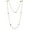 Colorname Misc: Multicolor CZ 16 Inch, variant on 925 Sterling Silver CZ Station clear Black/Multi-16 Inch/18 Inch-lobster-claw multicolor-CZ-16 Inch Pendant Necklace for