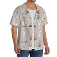 thumbnail image 2 of Sikiie Various Rabbits Men's Wrinkle Free Untucked Cuban Shirt Business Casual Button Down Shirts Short Sleeve ShirtX-Large, 2 of 5