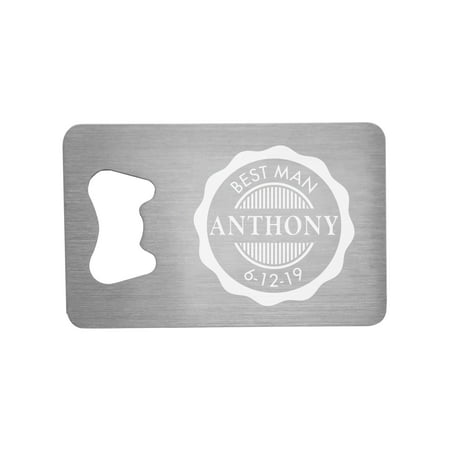 Personalized Wedding Party Wallet Bottle Opener, Best (Gifts For Your Groomsmen And Best Man)