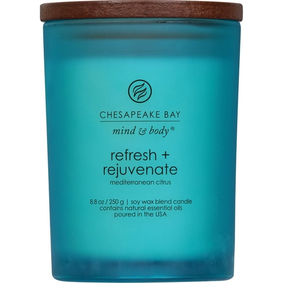 Chesapeake Bay Candle Scented Candle, Refresh Rejuvenate (Mediterranean Citrus), Medium