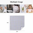 thumbnail image 4 of Purple Cloth Napkins, Grid Checkered Plaid Gingham Lattice Trellis Washable and Reusable Dinner Napkins Set of 8, Table Napkin for Kitchen Party Birthday Wedding Hotel Housewarming 20"x20", 4 of 8