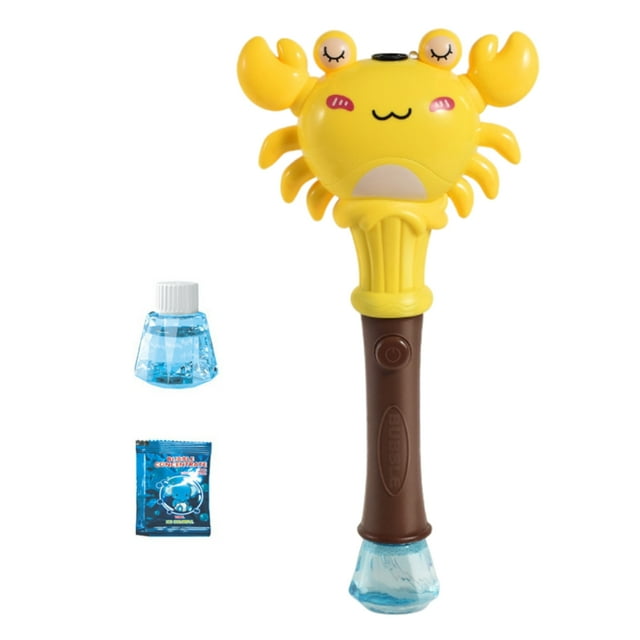 Bubble Wand Cartoon Crab Musical Bubble Blower Con Luces Handheld Automatic Bubble Machine Party Favors Regalos Para Niños Niñas Niños ANGGREK Descripción de la referencia