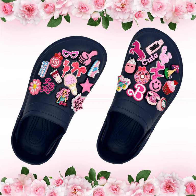 Lovely Croc Charms Fashion Clogs Charms Three-dimenonal Shoe Charms Chain  Pink Bear Shoe Decoration Vintage