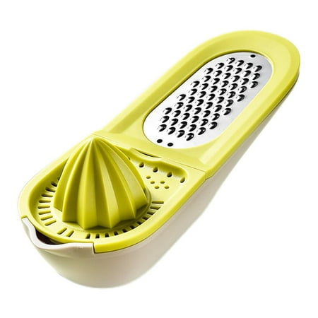 

Leking Citrus Orange Juicer Stainless Steel Grater with Lemon Squeezer Multi-function Manual Juicer with Container Ginger Garlic Cheese Grater biological
