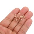 thumbnail image 4 of Unique Bargains 4mm Spacer Beads, 100pcs Bead Spacers Rhinestone Round Bulk Beads for Jewelry Making, Rose Gold, 4 of 5