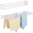 thumbnail image 1 of ERDS-Wall Mounted Clothes Drying Rack 31.5inch, Laundry Drying Rack, Collapsible Drying Rack, Laundry Racks for Drying Clothes, Space Saving Clothes Drying Rack for Laundry Bathroom Indoor Outdoor, 1 of 4