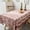 Burgundy, variant on Floral and Plants Rectangle Tablecloths Luxurious Cotton Blend Tablecloth Table Covers for Kitchen Dining Tables Restaurant Banquet (Burgundy, 60"x120")