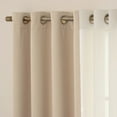thumbnail image 7 of Best Home Fashion Silver Grommet Solid Blackout Mix and Match Curtains - Set of 4, 7 of 7