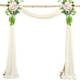 thumbnail image 4 of Wedding Arch Draping Fabric 2 Panels Party Supplies Photography Props For Wedding Ceremony Reception Swag Decorations, 4 of 9