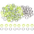 thumbnail image 1 of 100 juego Color redondos ojales 10mm Agujero metal Unique Bargains con Arandelas para recortes Álbum Zapatos Ropa Cuero lona Neón verde, 1 of 7