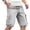 Gray Shorts Men Athletic, variant on Jinhomg Summer Shorts for Mens Cotton Twill Drawstring Cargo Shorts Classic Comfy Casual Chino Stretch Short with 6 Pockets Gray,XXL