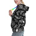 thumbnail image 2 of Salouo Skull bird bat spider Pattern Hoodie Sweatshirts for Women, Autumn Pullover Hoodie Workout Sweat Women's Long Sleeve Preppy Sweatshirts-XX-Large, 2 of 7