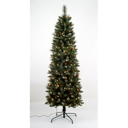 7 pre lit yorkville pine pencil artificial christmas tree 7 pre lit yorkville pine pencil artificial christmas tree