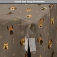 thumbnail image 4 of Dog Lover Dog Crate Cover, Repetitive Pattern of Pet Heads Paw Prints and Bones, Easy to Use Pet Kennel Cover for Medium Large Dogs, 35" x 23" x 27", Multicolor, by Ambesonne, 4 of 6