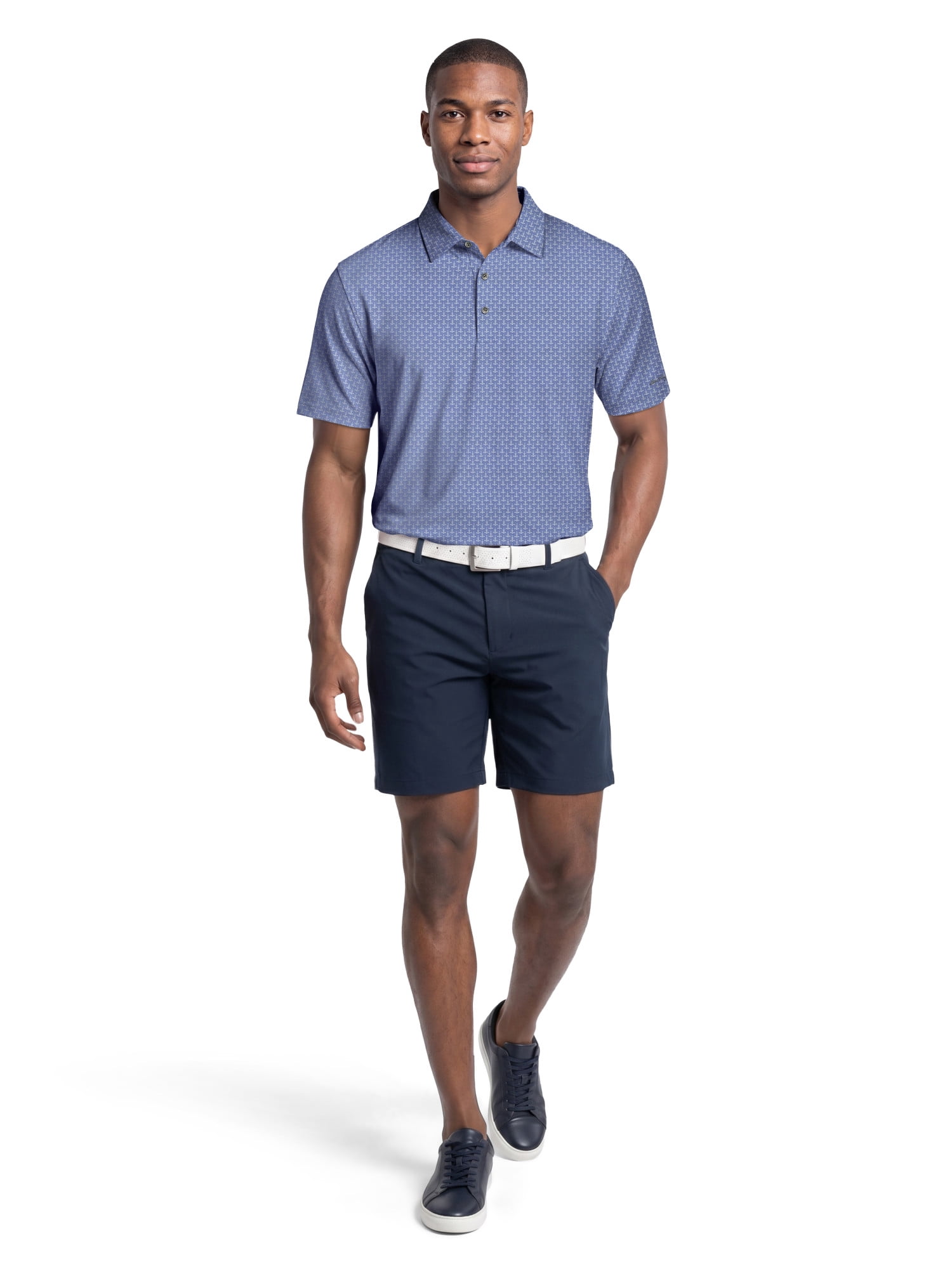 Ben Hogan Performance Men's & Big Men's Golf Club Print Short Sleeve Polo Shirt, up to 5XB