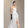 thumbnail image 3 of Vestido de novia Bellabarnetten, velo sin tirantes, guantes negros, 3 of 6