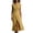 Yellow, variant on Ohufall Womens Dress Cotton Linen Sleeveless V Neck Maxi Dress Button Split Flowy Fashion Summer Sundress