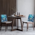 thumbnail image 4 of TSOVTHRID Sea Turtle Coral Blue Print Chair Back Slipcovers Washable Dining Chair Cover for Party Banquet Living Room Breathable Chairs Back Protector Cover, Set of 1, 4 of 7