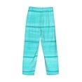 thumbnail image 3 of Lsque Turquoise Wooden Print Men's Pajama Pants, Lounge Pant - Comfortable Home Wear,Elastic Waistband, Stylish Design-Medium, 3 of 9