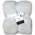 thumbnail image 4 of Mainstays Faux Shearling Blanket, Ivory, King 102"X90", for Adult, 4 of 7