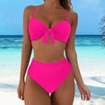 thumbnail image 2 of Cathalem Womens Bathing Suits 2 Piece Women's Bikini Swimwear Swimsuit Two Piece Swimwear(Pink,L), 2 of 5