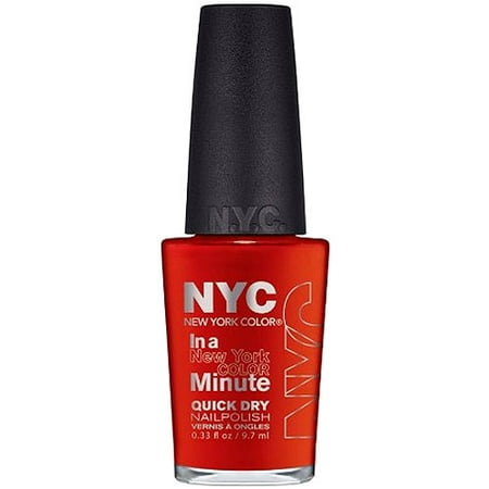 NYC New York Color In a New York Color Minute Quick Dry Nail Polish, Spring Street, 0.33 fl