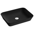 thumbnail image 4 of DAX Ceramic Rectangular Bathroom Vessel Basin, 22", White Glossy, 4 of 4